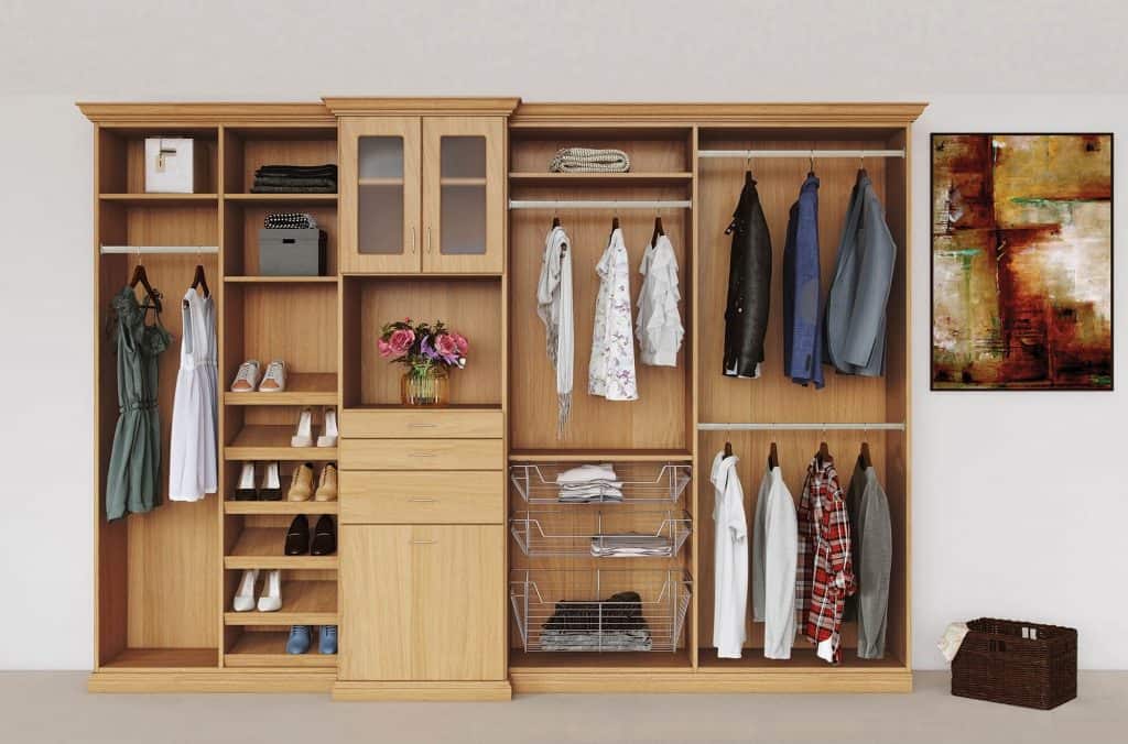 A custom closet system from Closets by Design